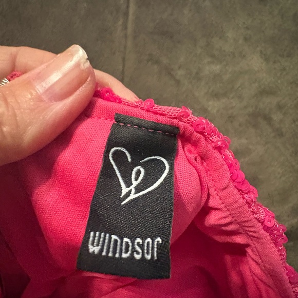 Windsor Hot Pink Sequin Strapless Dress - Picture 7 of 9